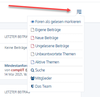 Hamburger-Menü